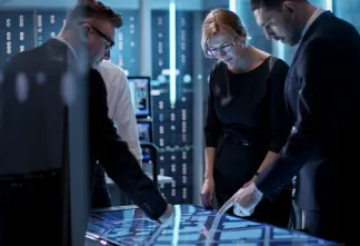 People discussing business resilience