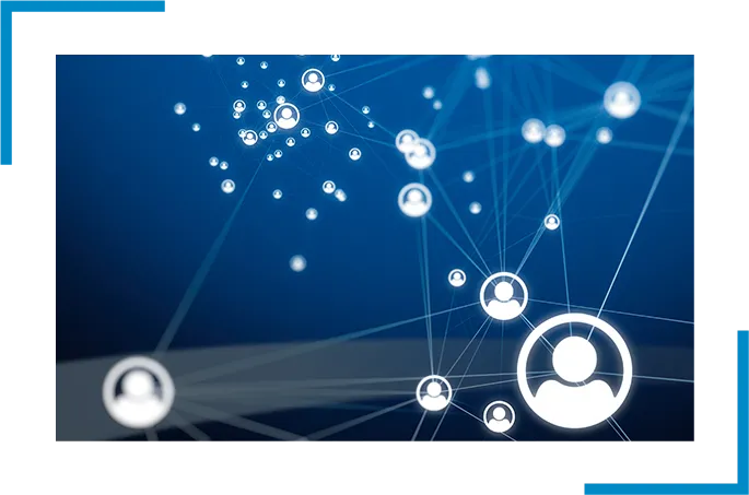 Interlinked people icons