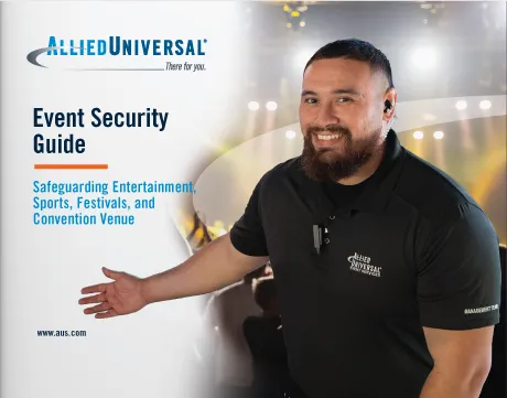 Event security guide pamphlet.